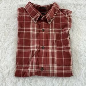 Eddie Bauer Short Sleeve Classic Fit 2xl Button Down Mens Shirt